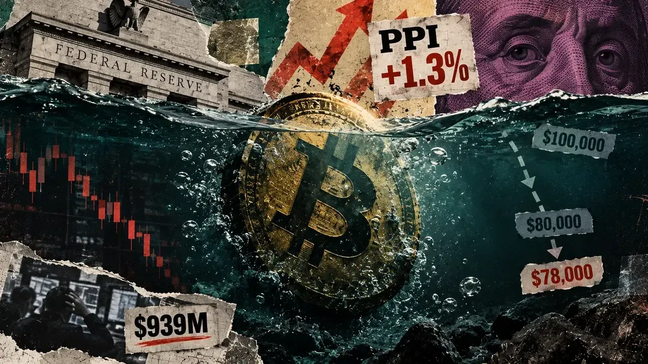 Bitcoin Slides to $79,730 as Inflation Data Sparks $939 Million in Crypto Liquidations
