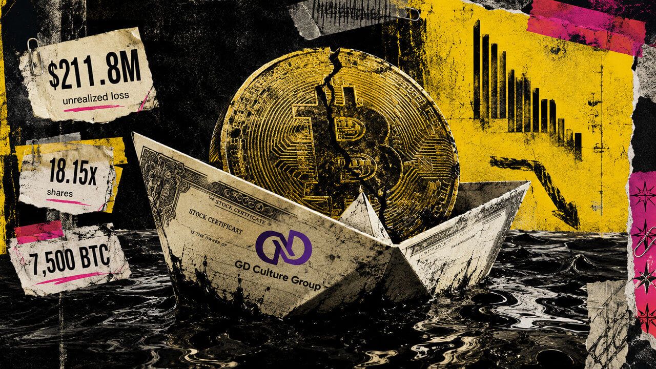 GD Culture's Bitcoin Treasury: 18-Fold Share Dilution as Unrealized Loss Hits $211.8 Million