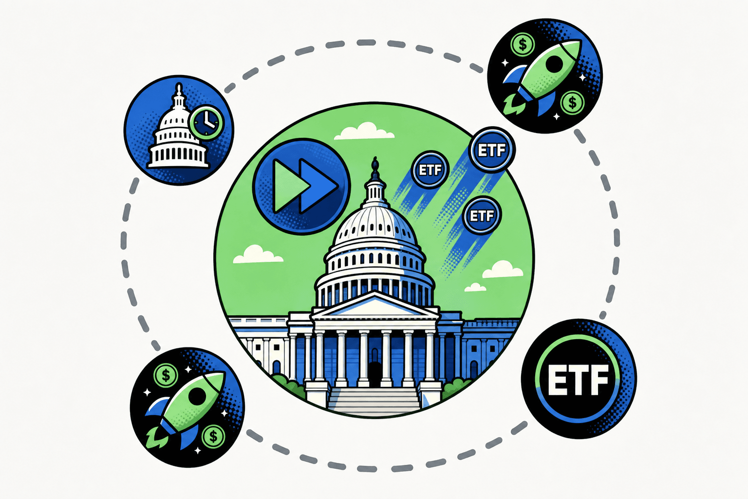 SEC ускорила листинг крипто-ETF: путь на биржу сократился до 75 дней